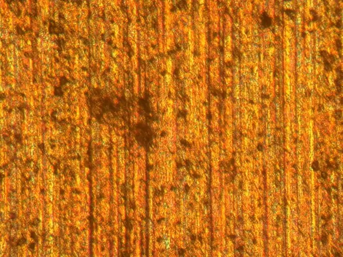 An anodized aluminum sheet surface is shown above as prepared for adhesive bonding. No primer has been applied to this surface, though one is before adhesive bonding is performed.