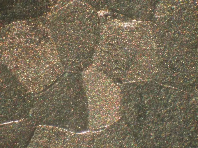 Metal testing: Treated titanium surface