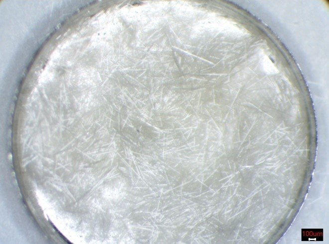 fiberglass remaining of nylon 6 after tga analysis