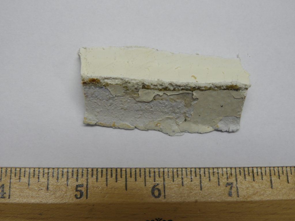 a sealant sample from the application site for analysis