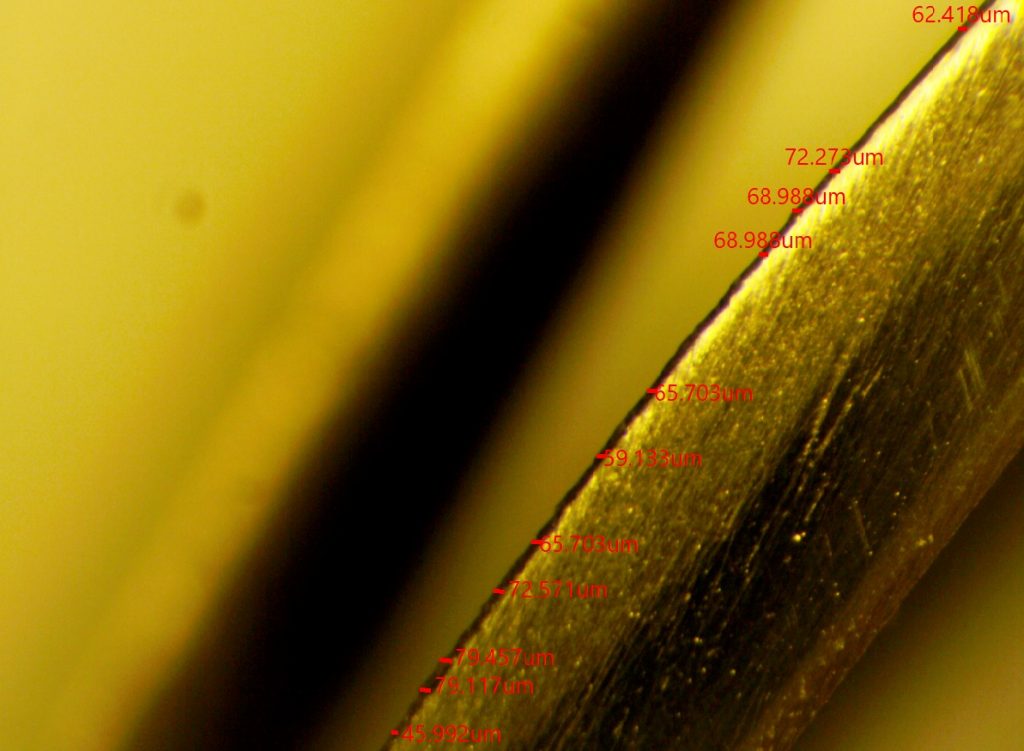 Coating Thickness on a Metal