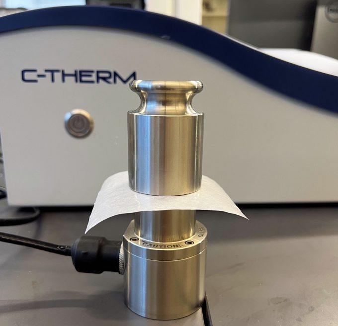 Polymer sheet thermal conductivity measurement